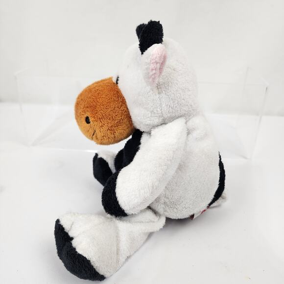 TY 2002 Pluffies 9" Cow "Grazer" Tylux Plush Stuffed Retired Clean & Soft EUC - Picture 3 of 7